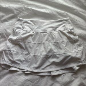 Lululemon Pace Rival White Tennis Skirt